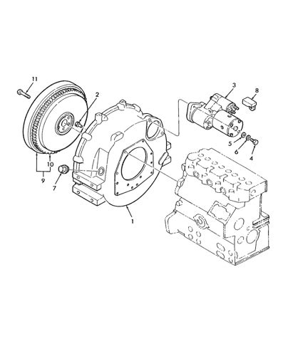 new holland skid steer flywheel housing|Flywheel Housing .